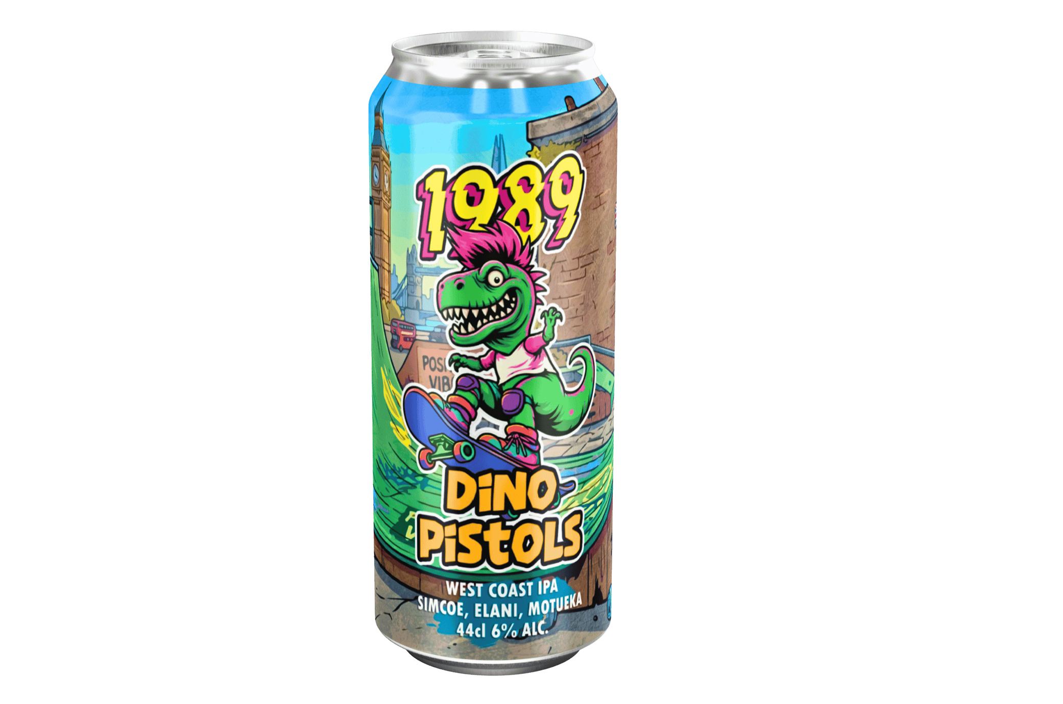 Bière Canette Dino Pistols - Dino Reloaded -44cl  1989