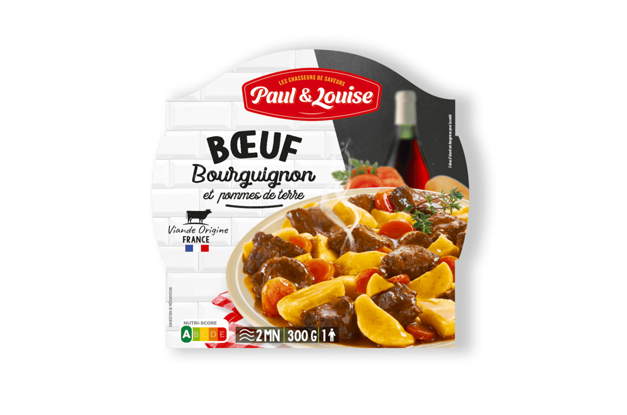 Bœuf bourguignon et ses pommes de terres (300g)