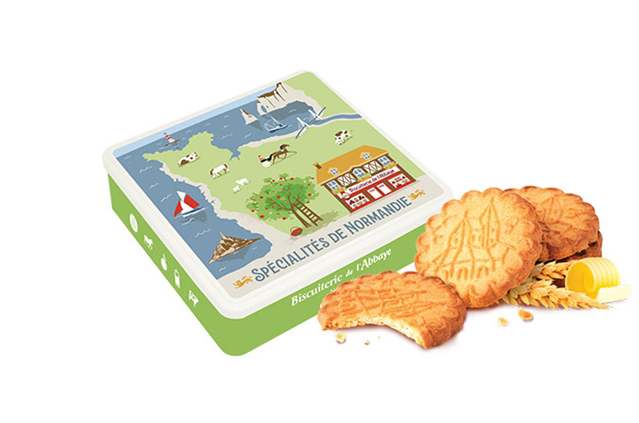 Boîte Biscuits “Spécialités de Normandie” – Biscuiterie de l'Abbaye