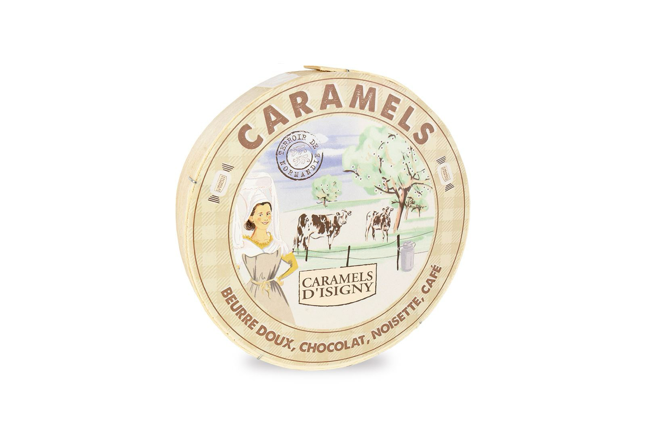 BOÎTE BOIS CARAMELS ASSORTIMENT "TRADITION"