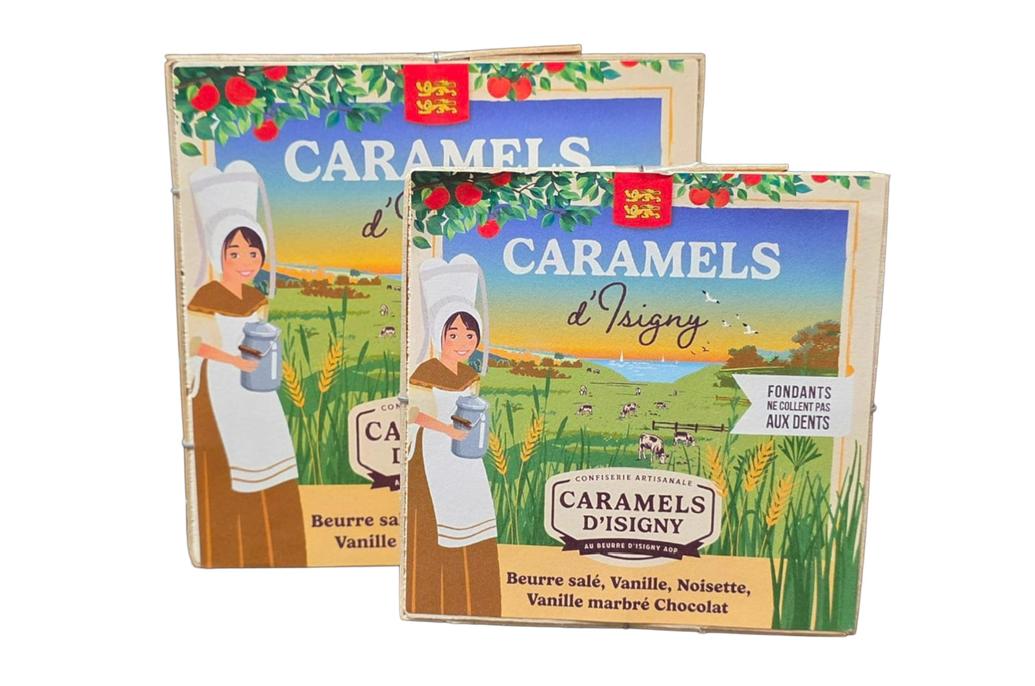 Boite Carrée Assortiment de Caramels Fondants