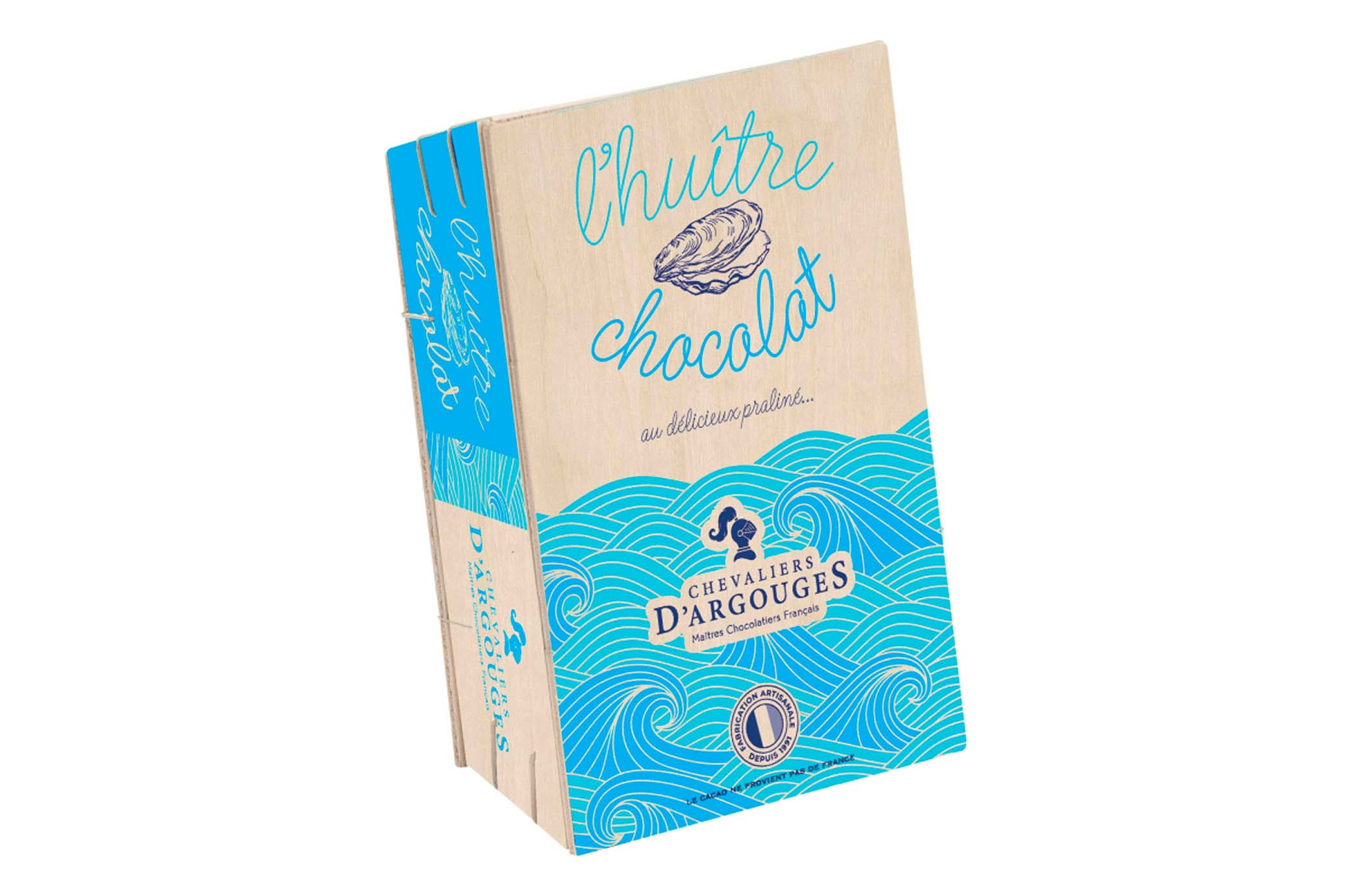 Bourriche Huitre chocolat praliné - Chocolat au lait  105g