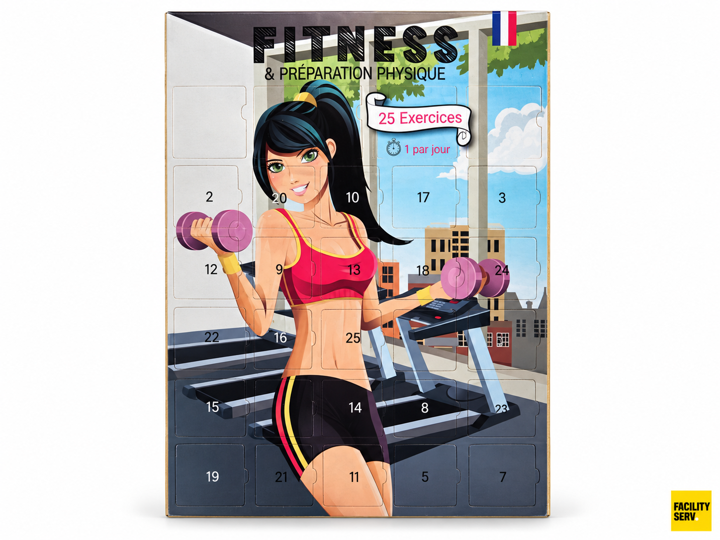 Calendrier « Fitness – 25 exercices » – Calendrier Évènement