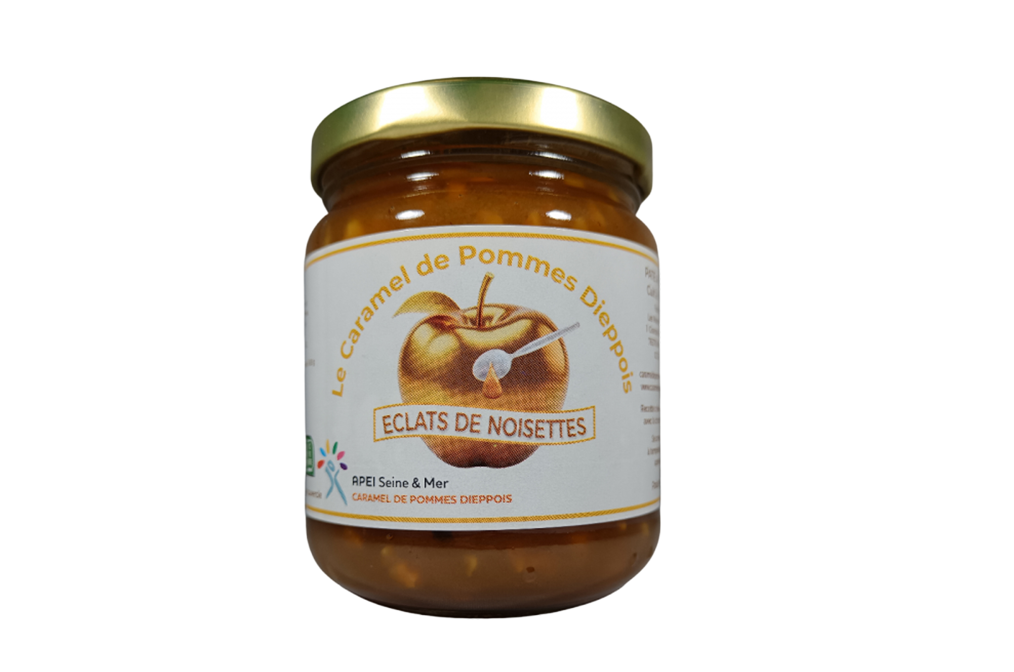 🍏 Caramel de Pomme Dieppois – Éclats de noisette