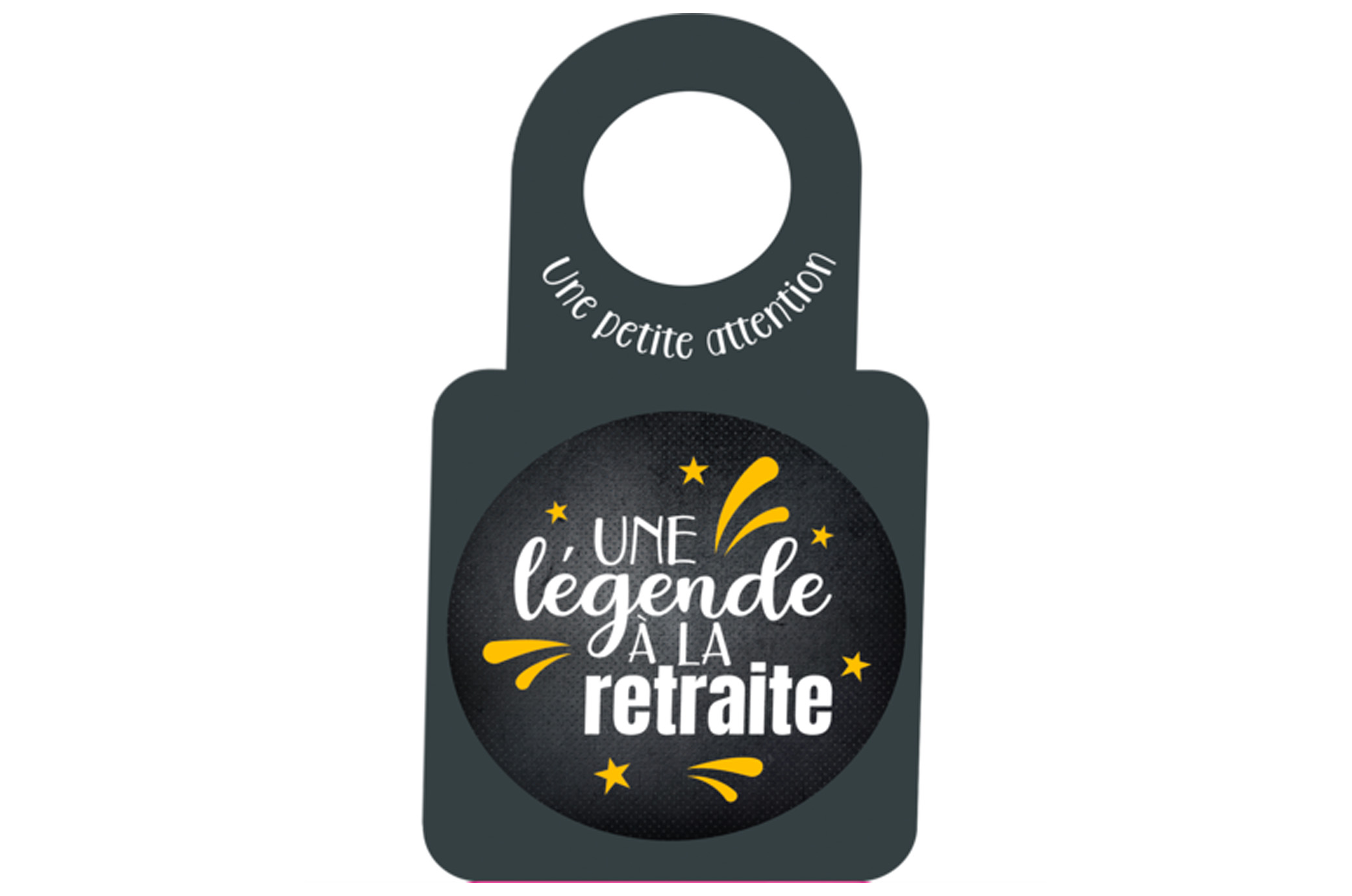 Carte message/goulot Victoria disque anti-goutte - Retraite