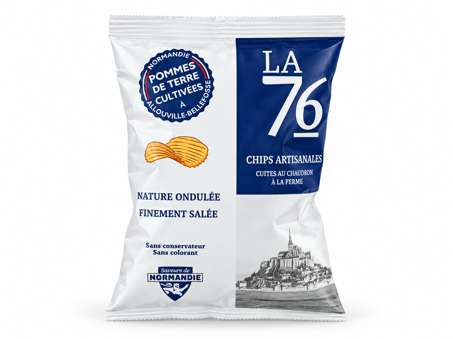 Chips - La 76 40g Nature Ondulée