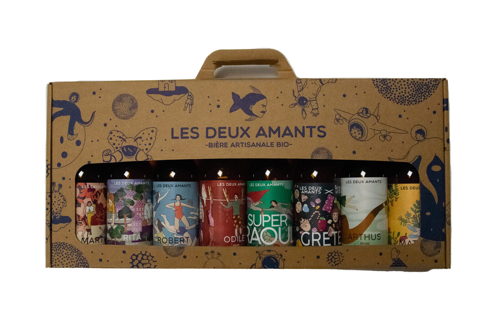 Coffret Bières LES DEUX AMANTS - Cosmonaute 8x33cl