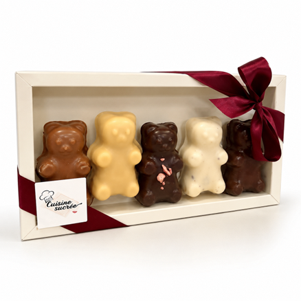 Coffret Oursons XL – Assortiment de 5 parfums - CUISINE SUCREE