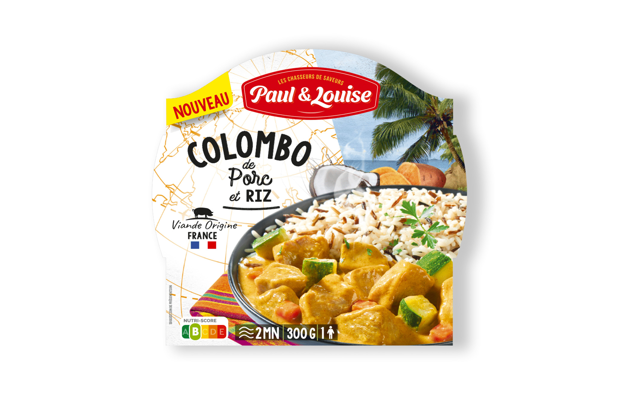 Colombo de porc et riz (300g)