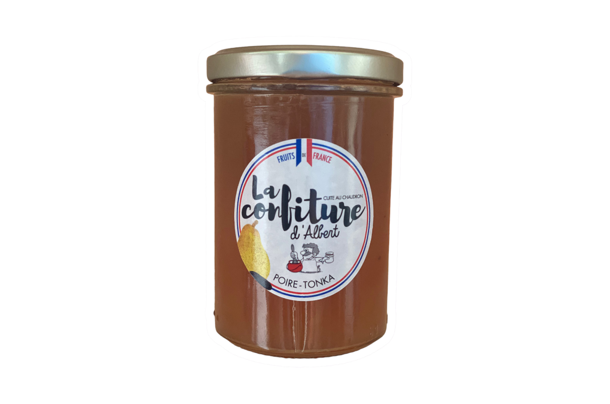 Confiture BIO de poire fève tonka 230g (Les confitures d'Albert)
