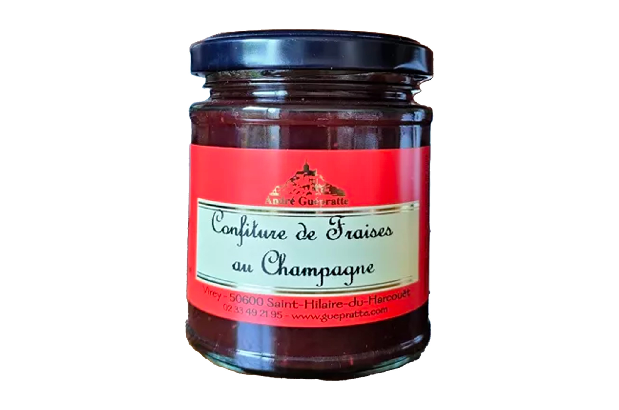 Confiture de Fraises au champagne 210g - Guepratte