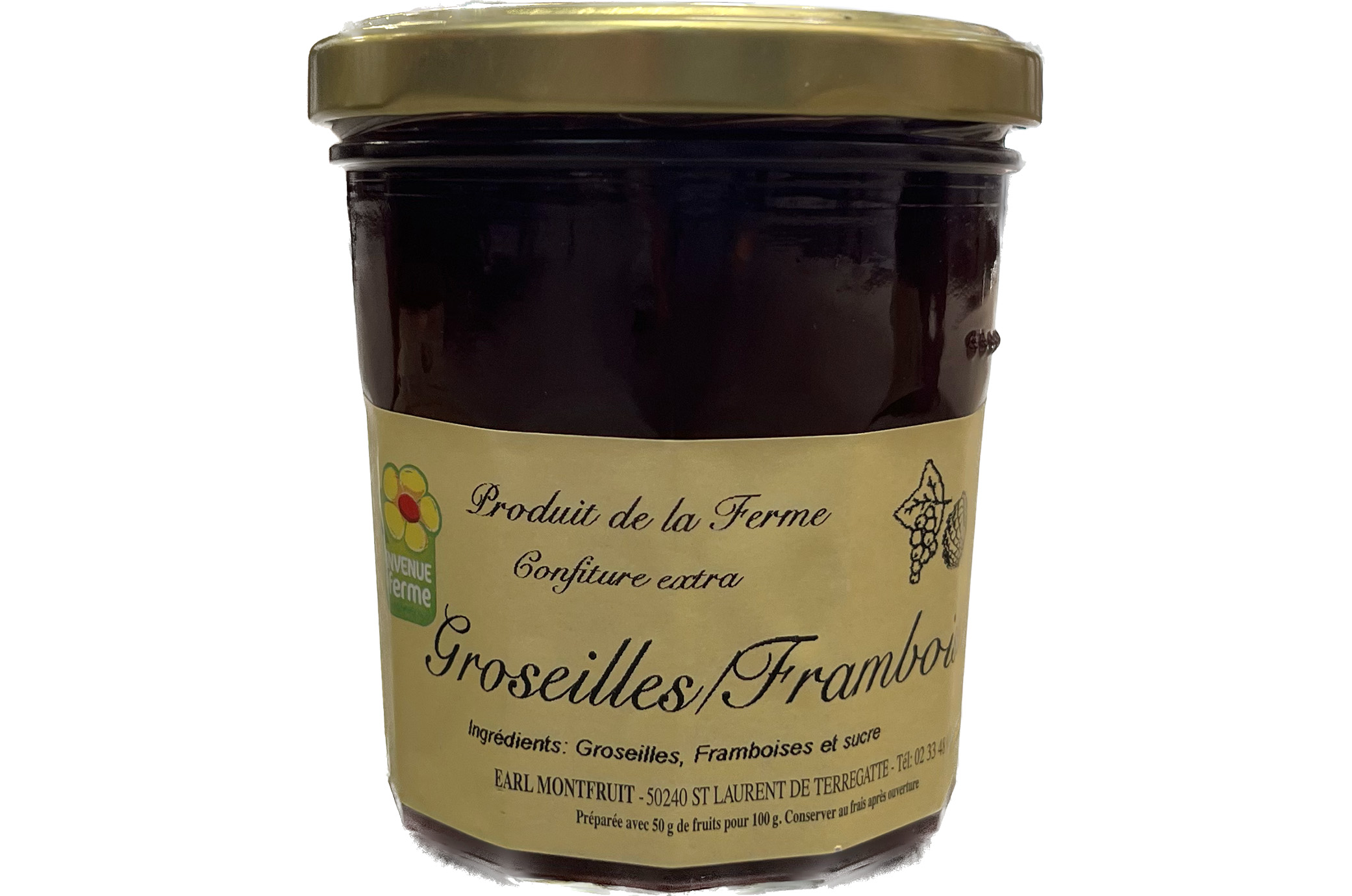 Confiture MONFRUIT Groseilles Framboises 360g