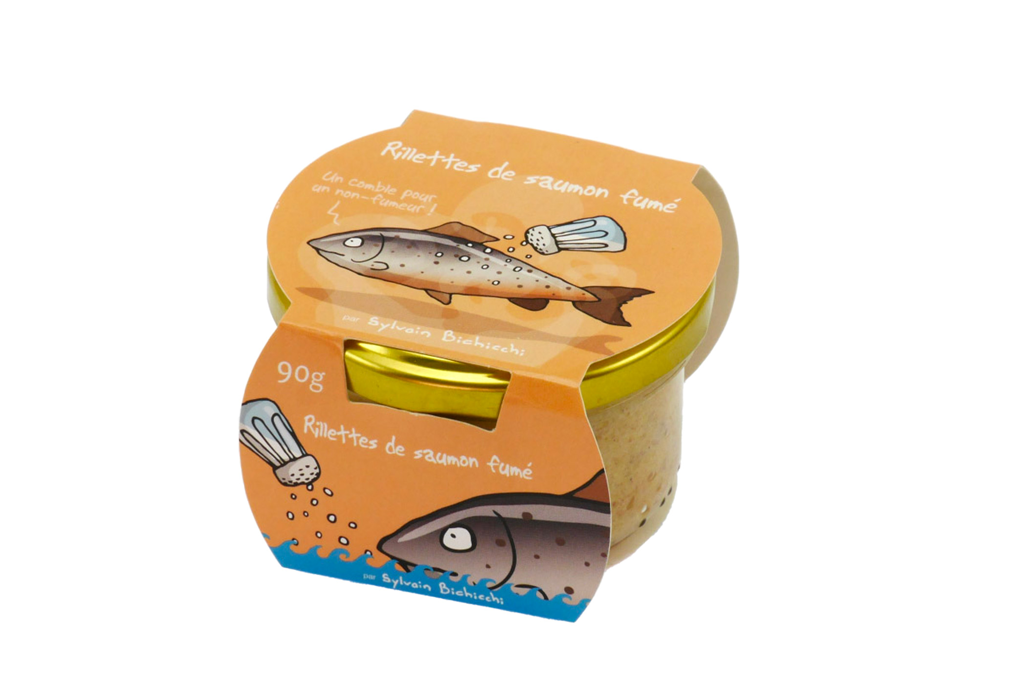 Conserve de la mer Heula 90g "rillettes de saumon fumé"