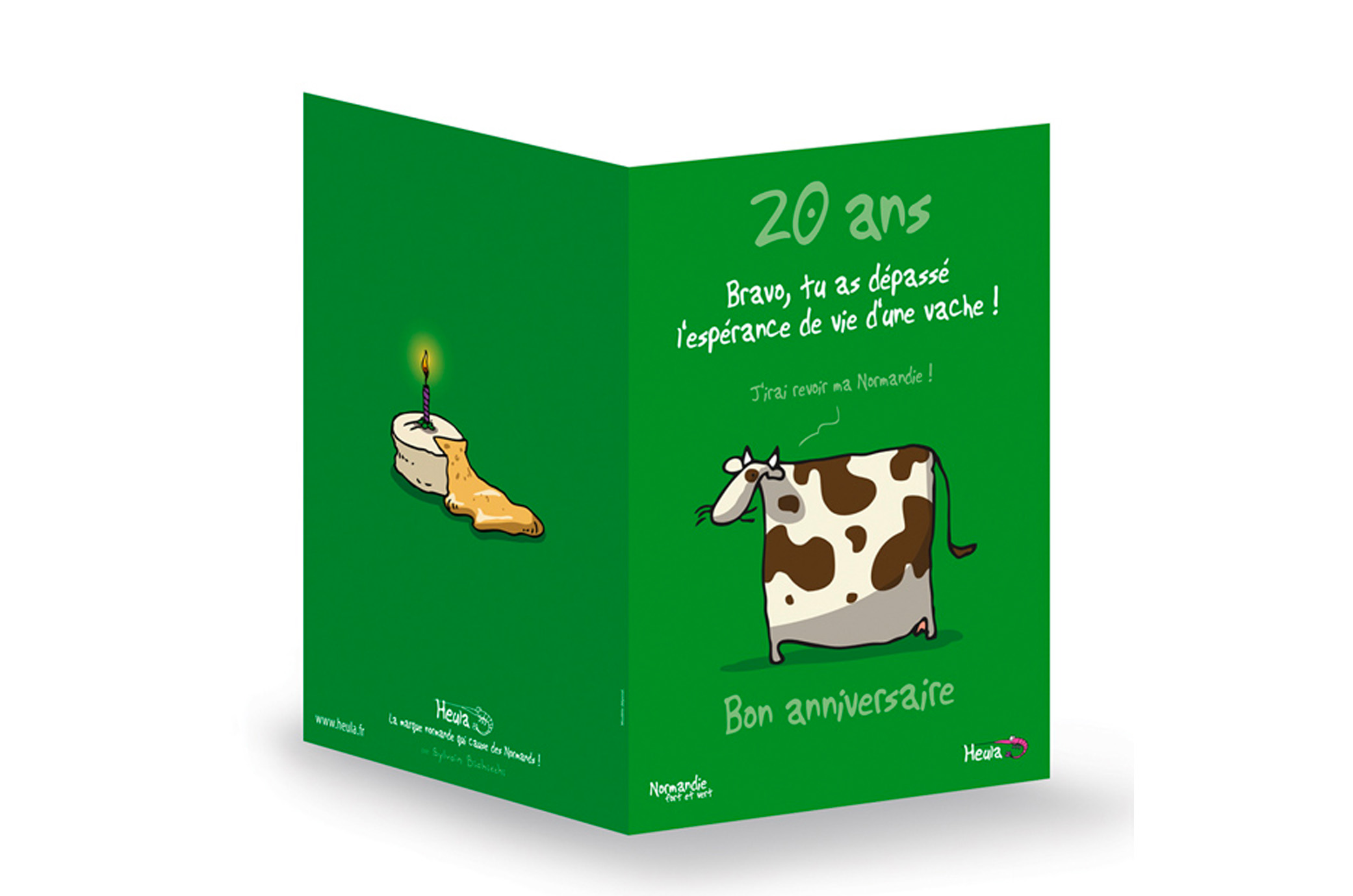 CP Souhait Anniv 20 ans avec enveloppe