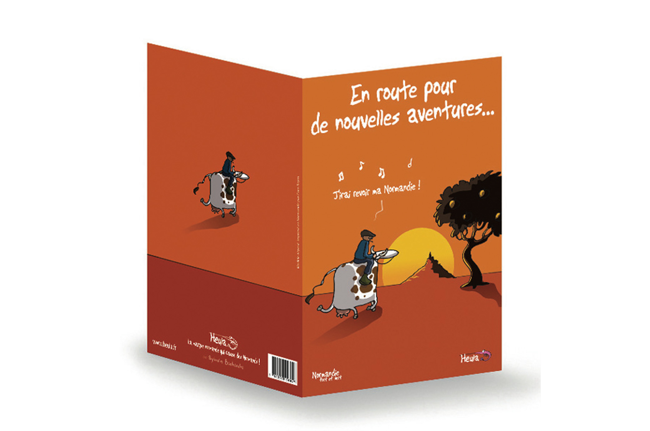 CP Souhait EN ROUTE avec enveloppe