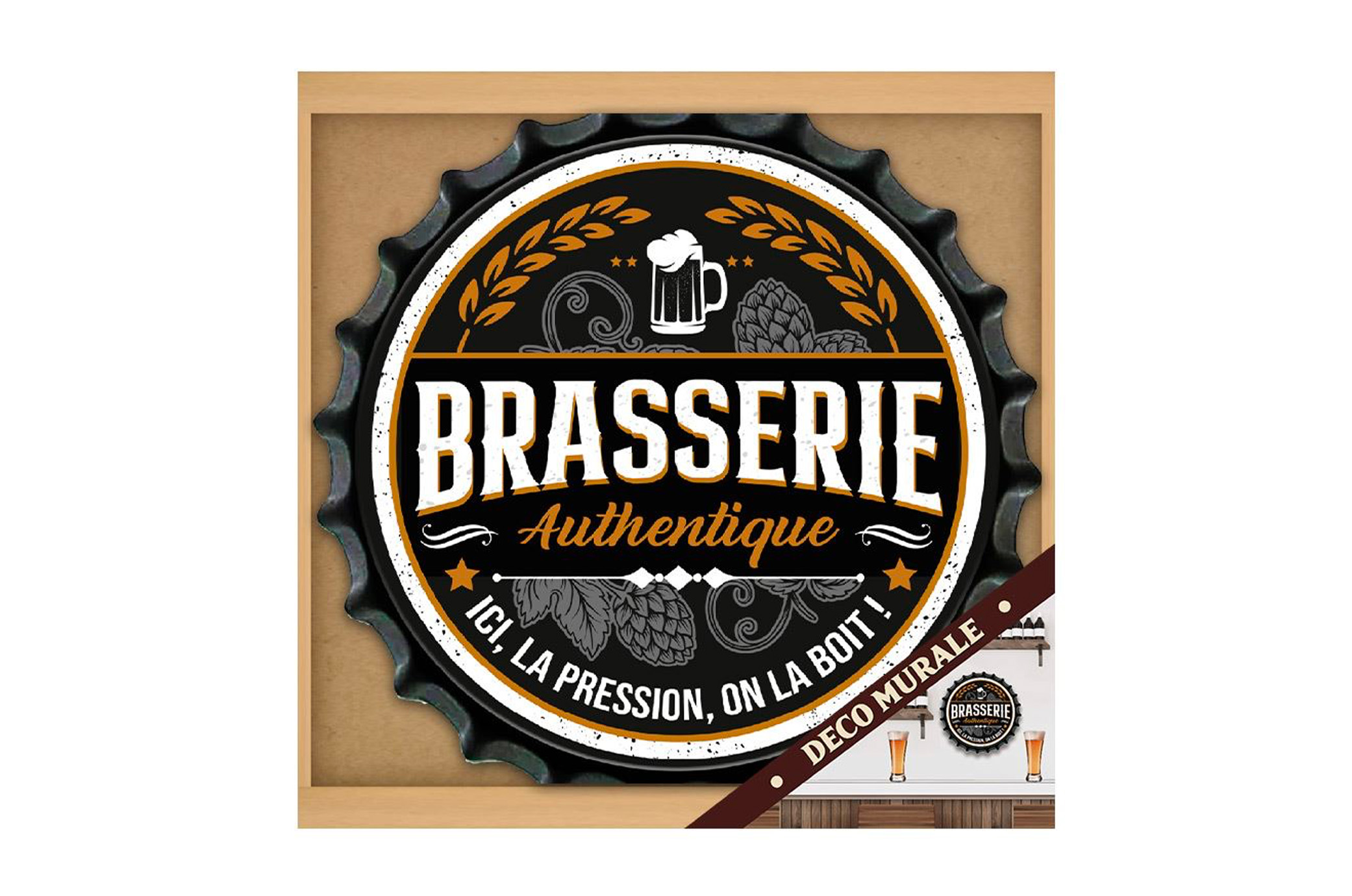 Deco murale capsules "brasserie"