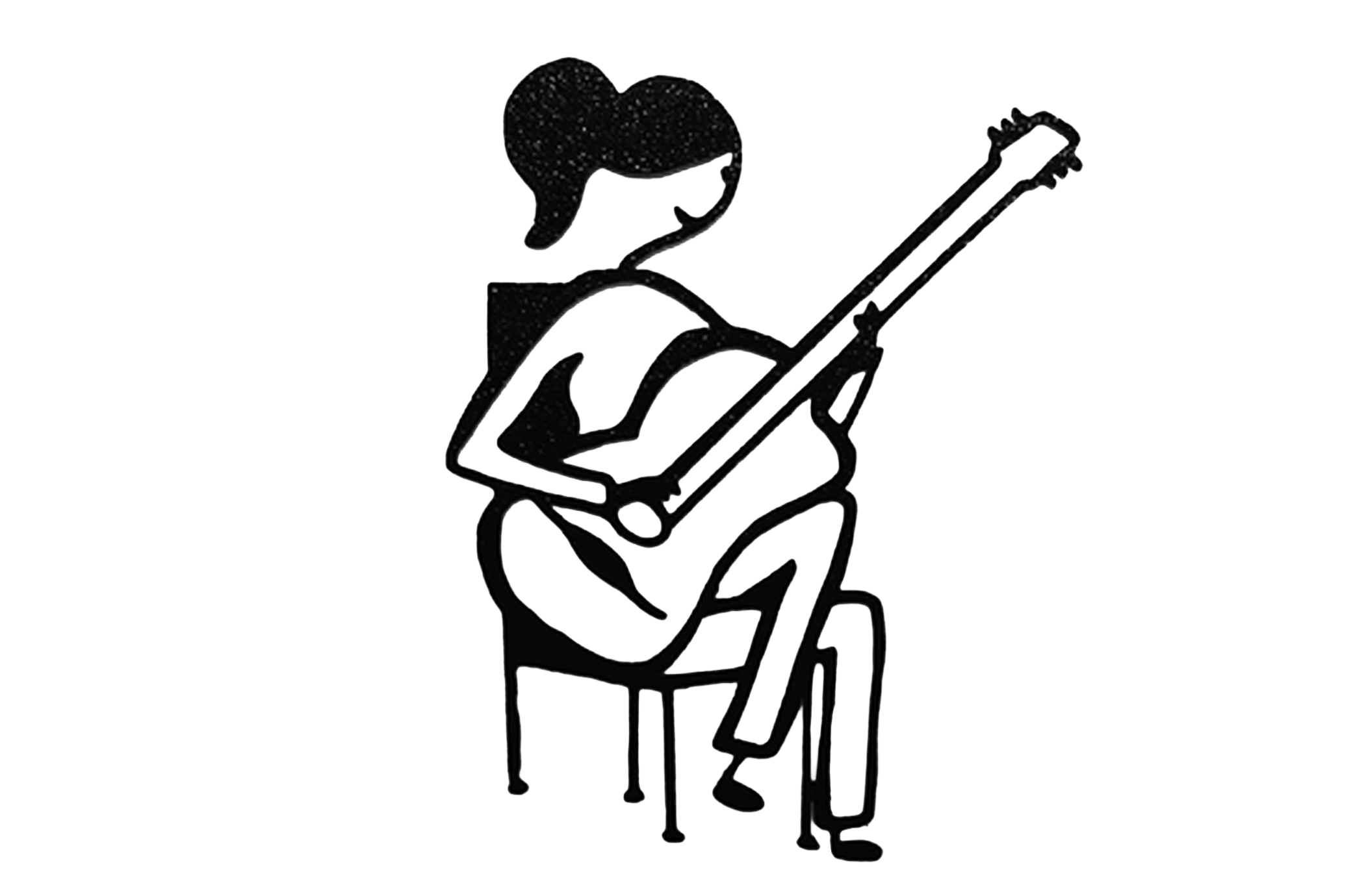 Décorations murales - Guitariste Femme