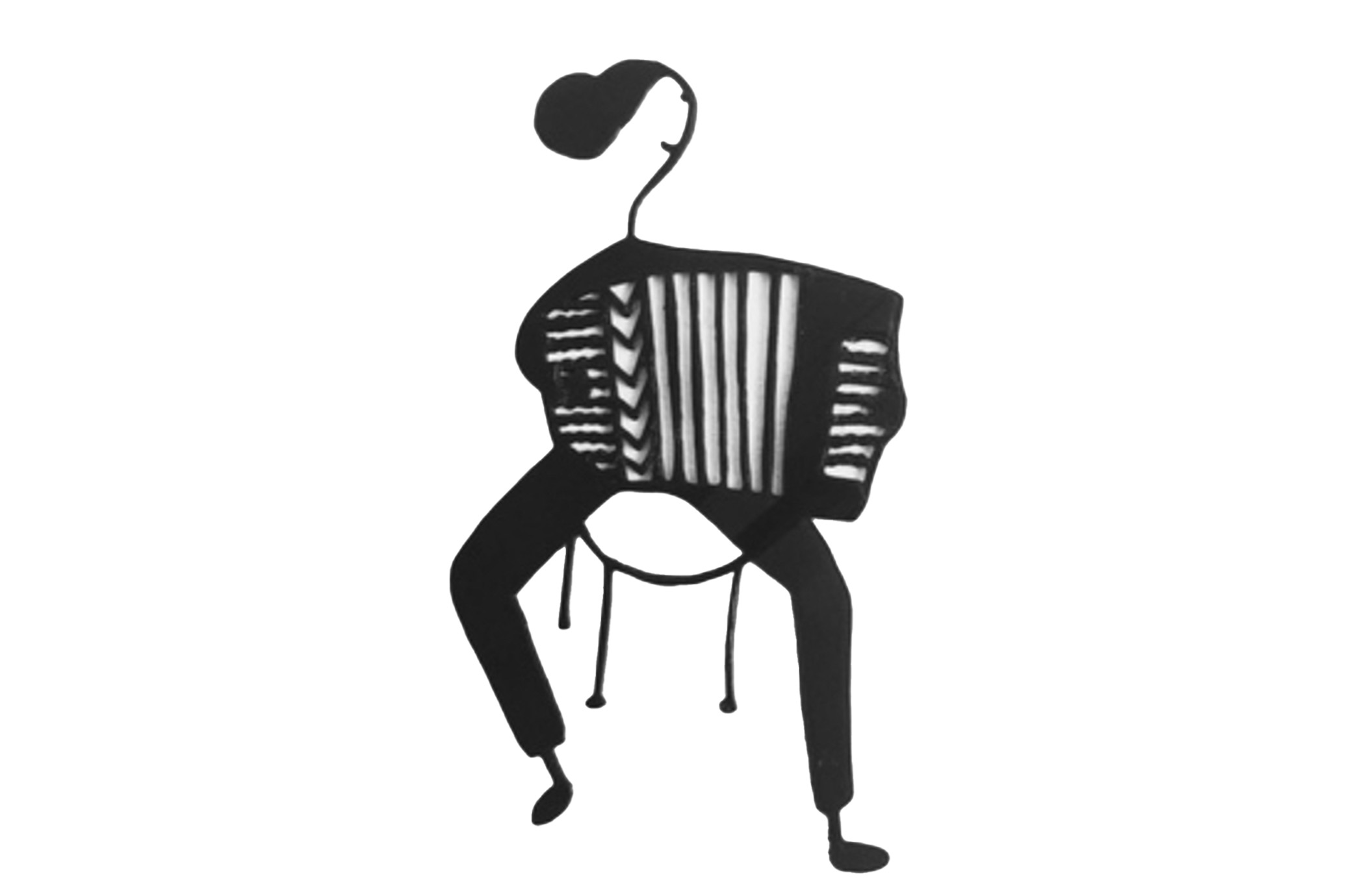 Décorations murales - L'accordéoniste