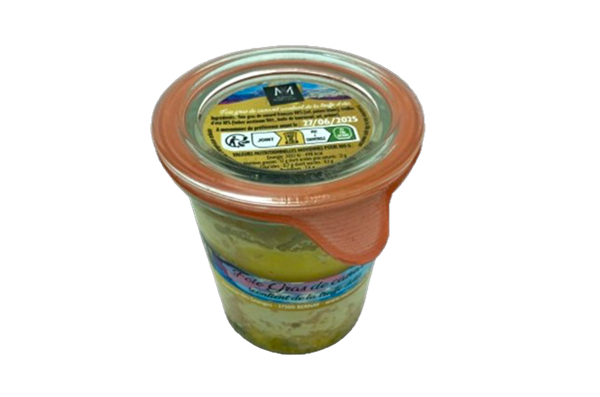 Foie gras canard 110g ( contenant de la truffe d'été) en conserve