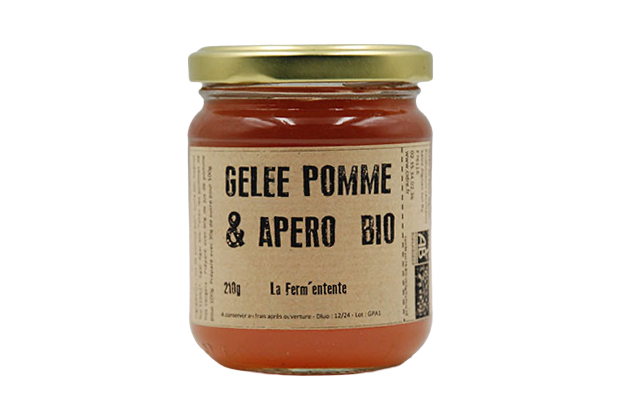 Gelée de Pomme & Apéro – 210 g – La Ferm’Entente
