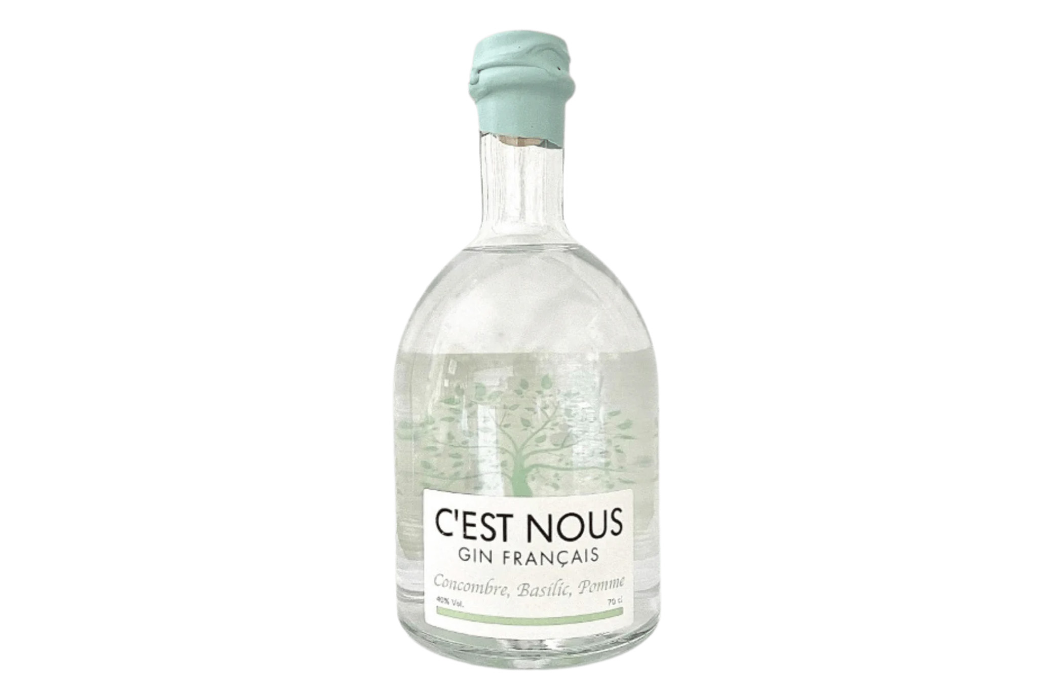 Gin C'est Nous - Concombre Basilic, Pomme 70cl