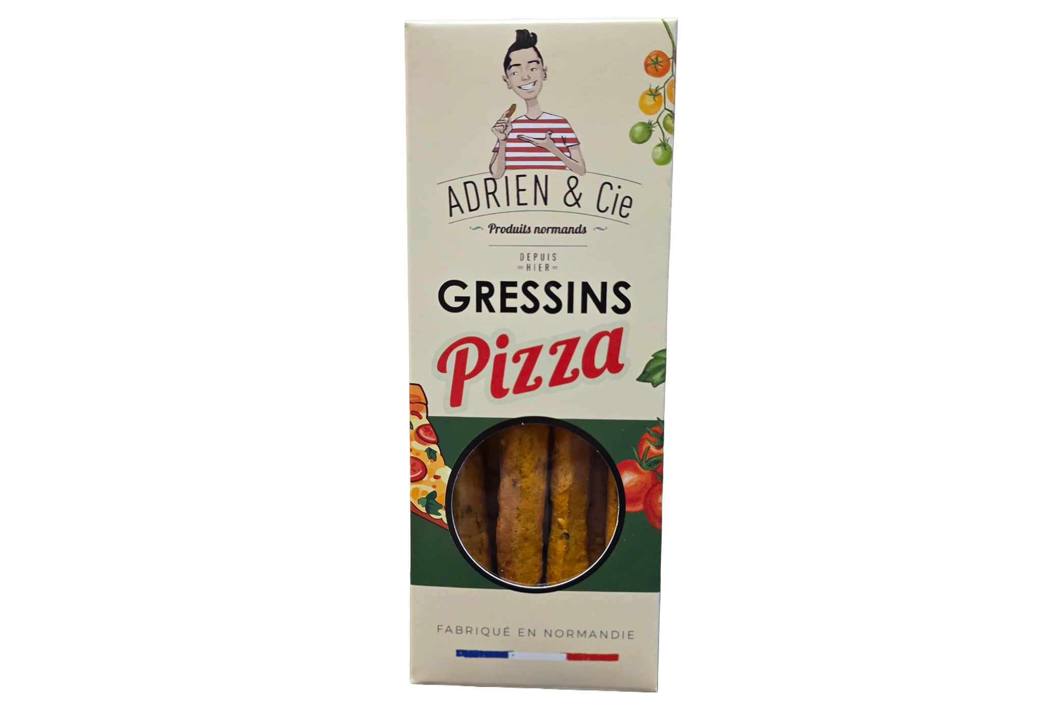 Gressins Pizza – Biscuits apéritifs artisanaux – 95g