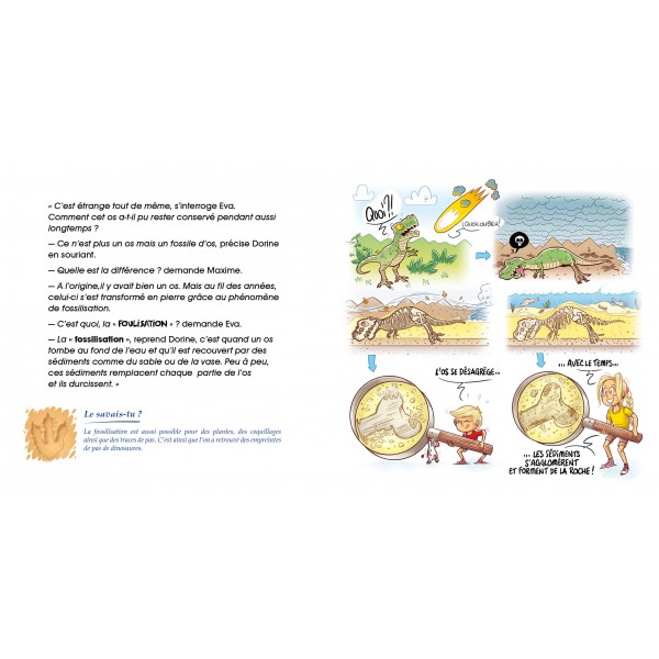 JEUNESSE -  Les P'tits Normands sur les traces des dinosaures