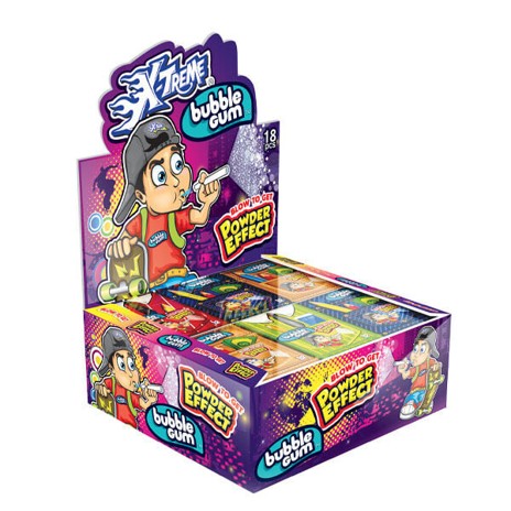 Johny Bee Bubble Gum – Chewing-Gum à Souffler avec Effet Poudre