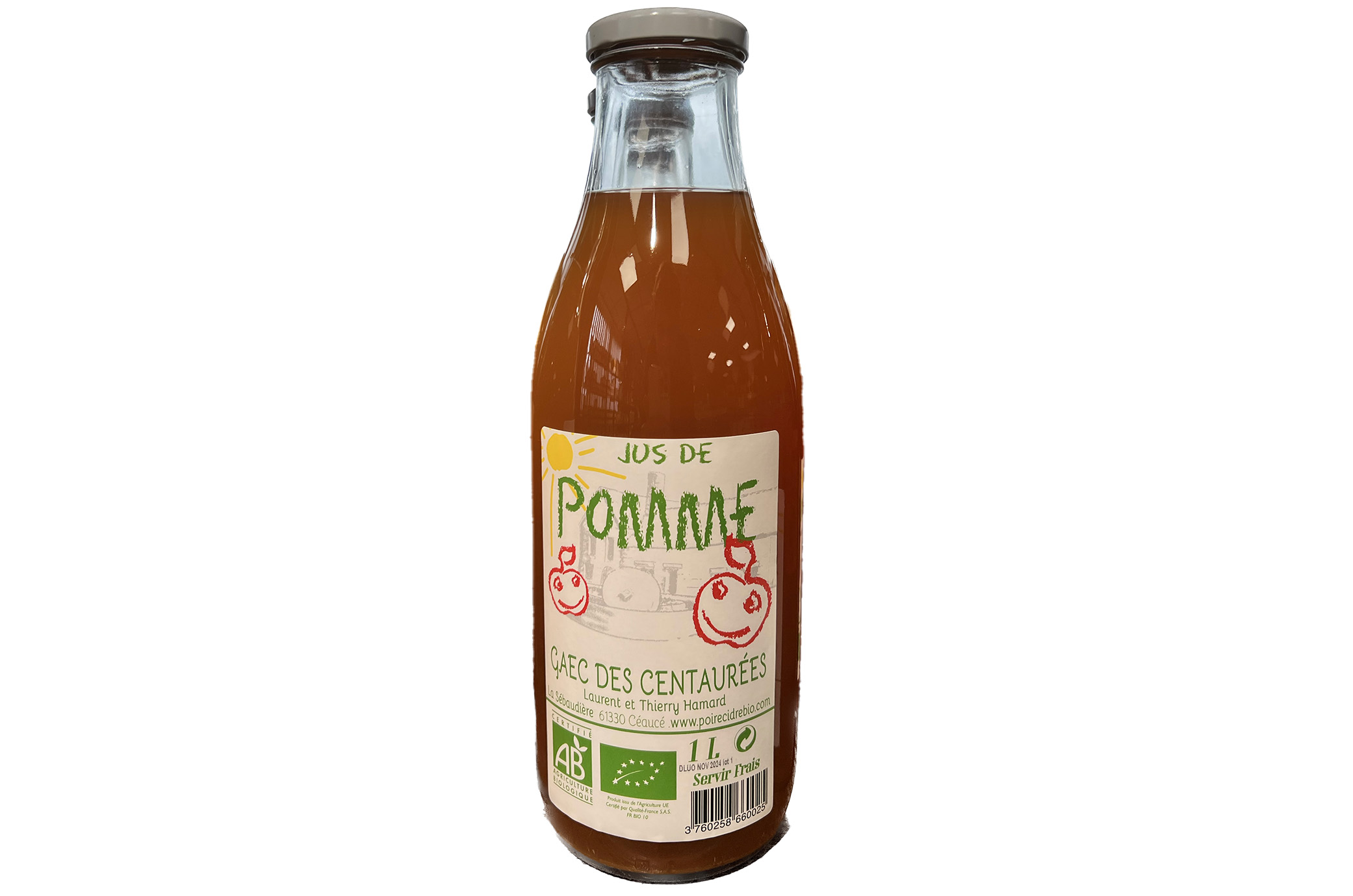 Jus de Pomme 1l GAEC DES CENTAUREES