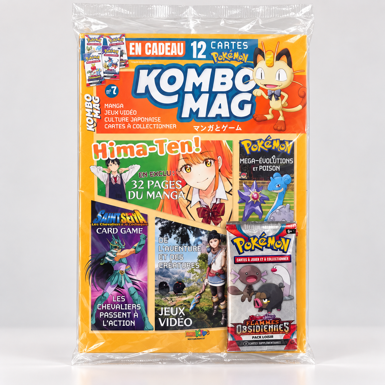 Kombo Mag n°7 – Magazine + 12 cartes Pokémon offertes