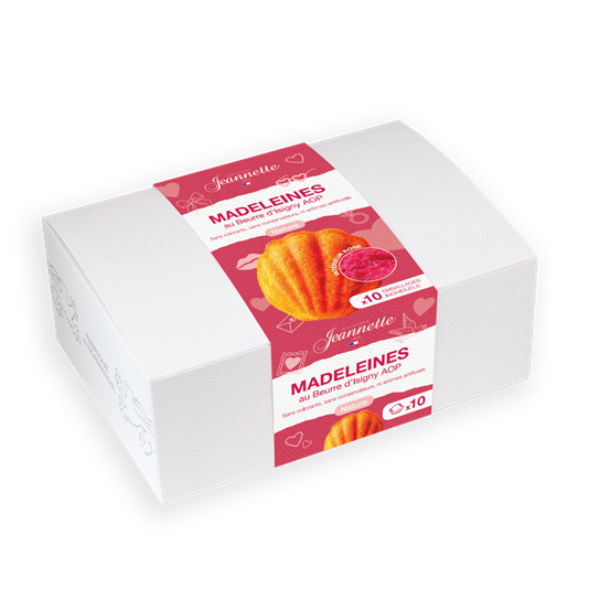 Madeleines Nature | Boîte Saint-Valentin 250g