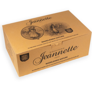 Madeleines Nature Jeannette 1850 – Boîte Kraft 1 kg