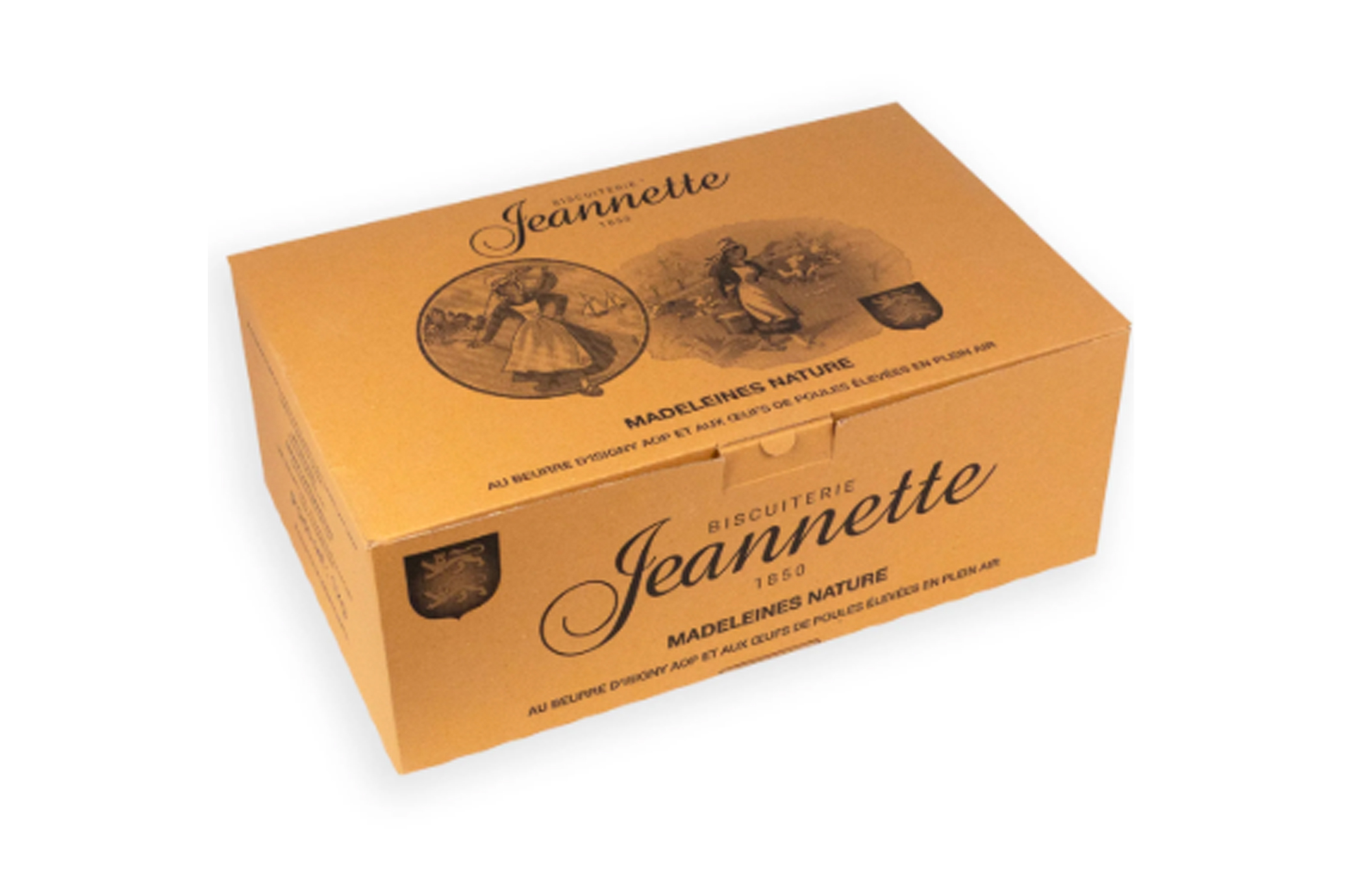 Madeleines Nature Jeannette 1850 – Boîte Kraft 1 kg