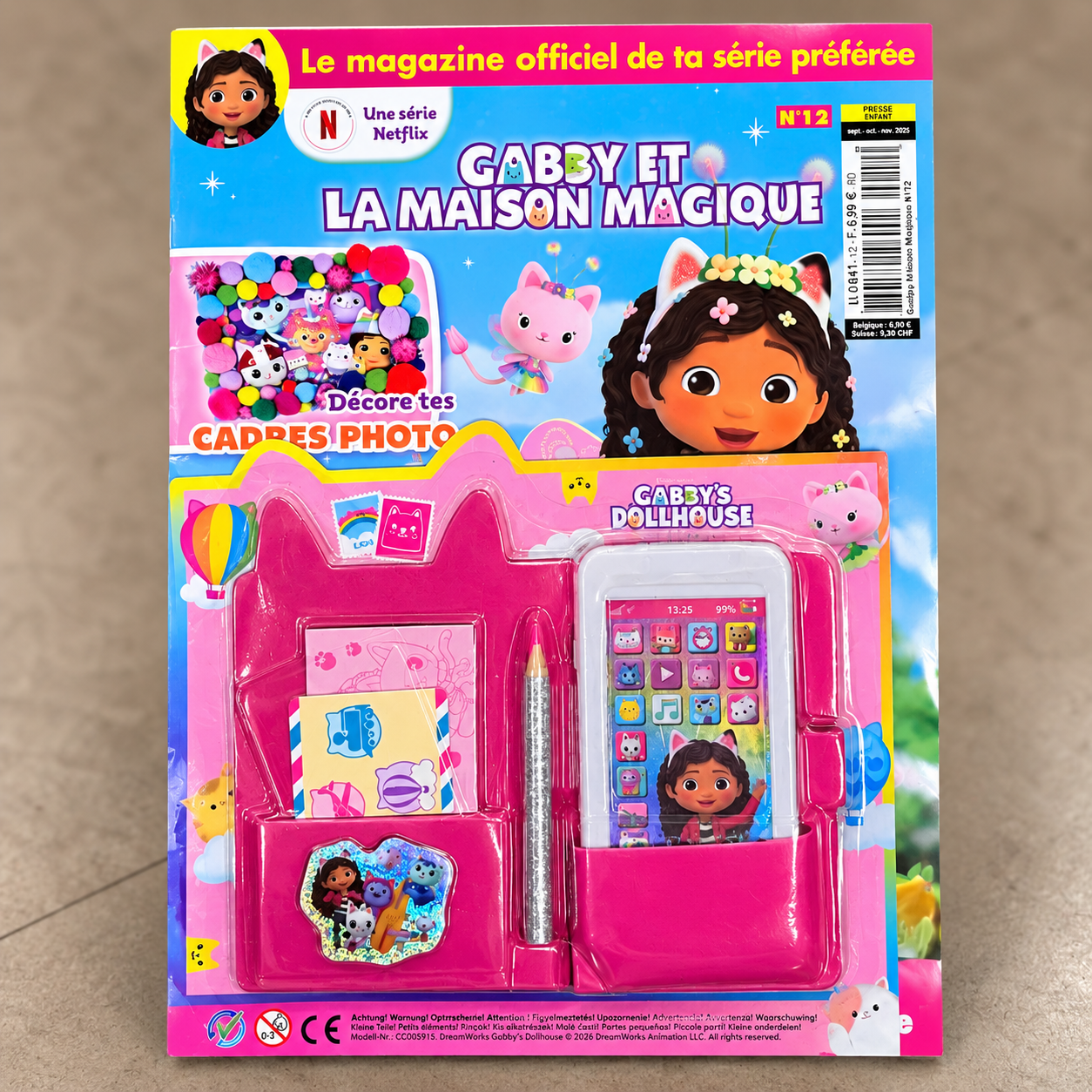 Magazine officiel Gabby et la Maison Magique n°12 + kit d’accessoires