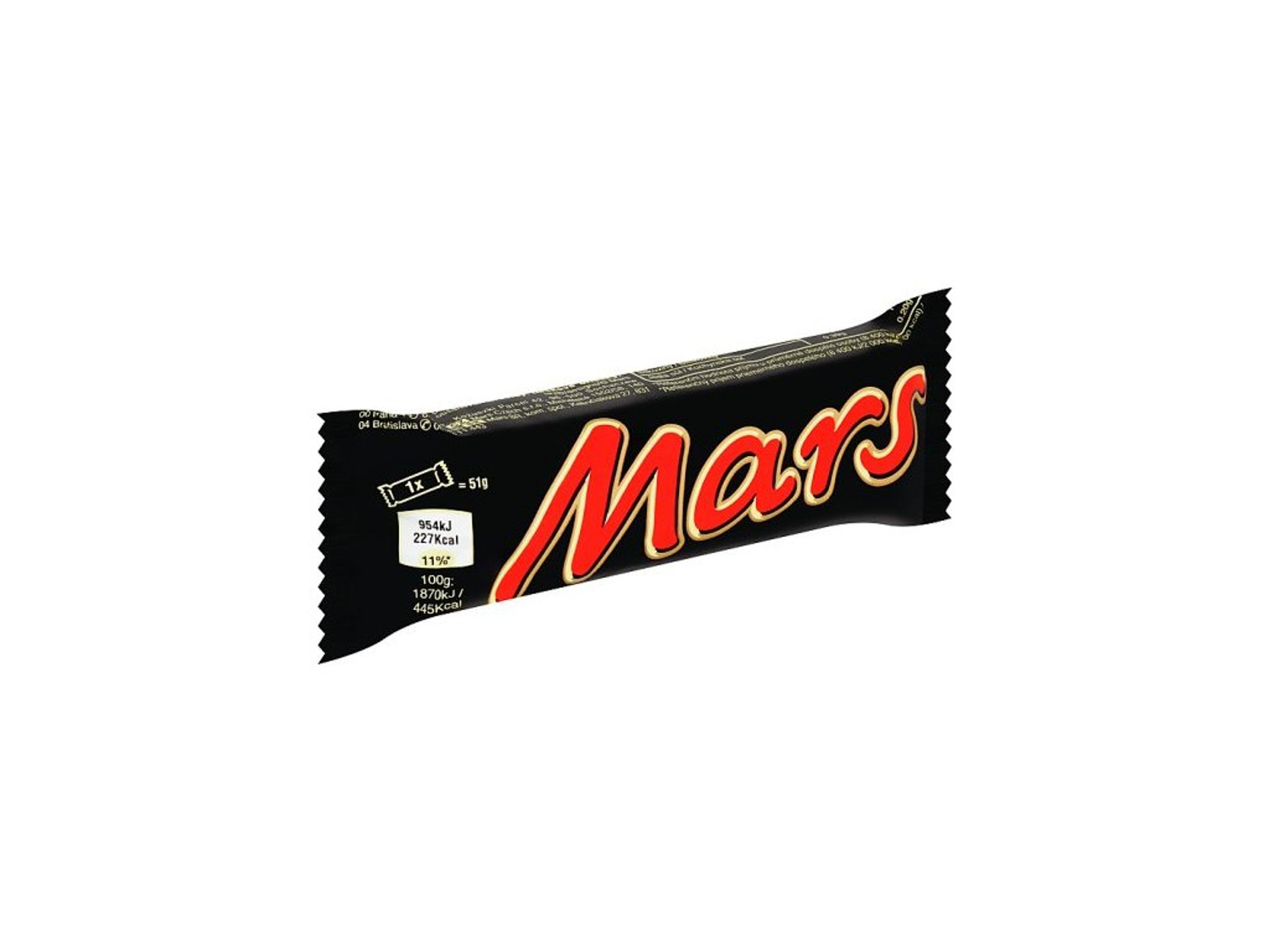 MARS – Barre chocolatée au caramel et nougat – 51 g