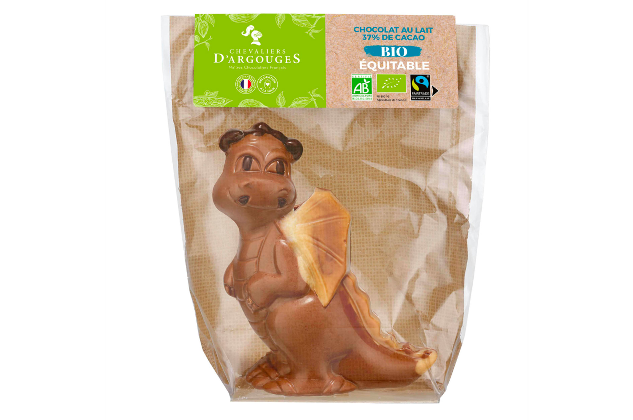 MOULAGE DRAGON BIO/EQUITABLE CHOCOLAT LAIT 37% 100G