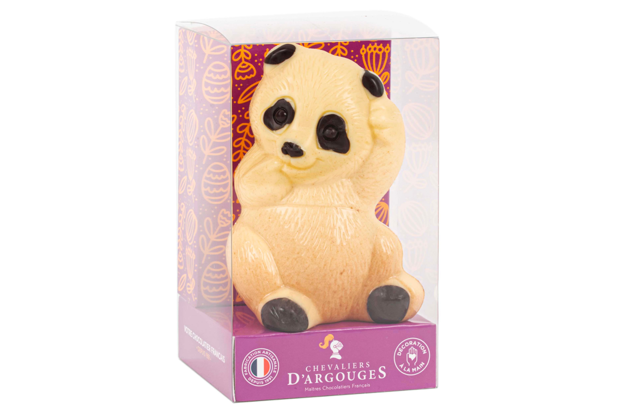 MOULAGE PANDA CHOCOLAT BLANC 28% DE CACAO - 80G
