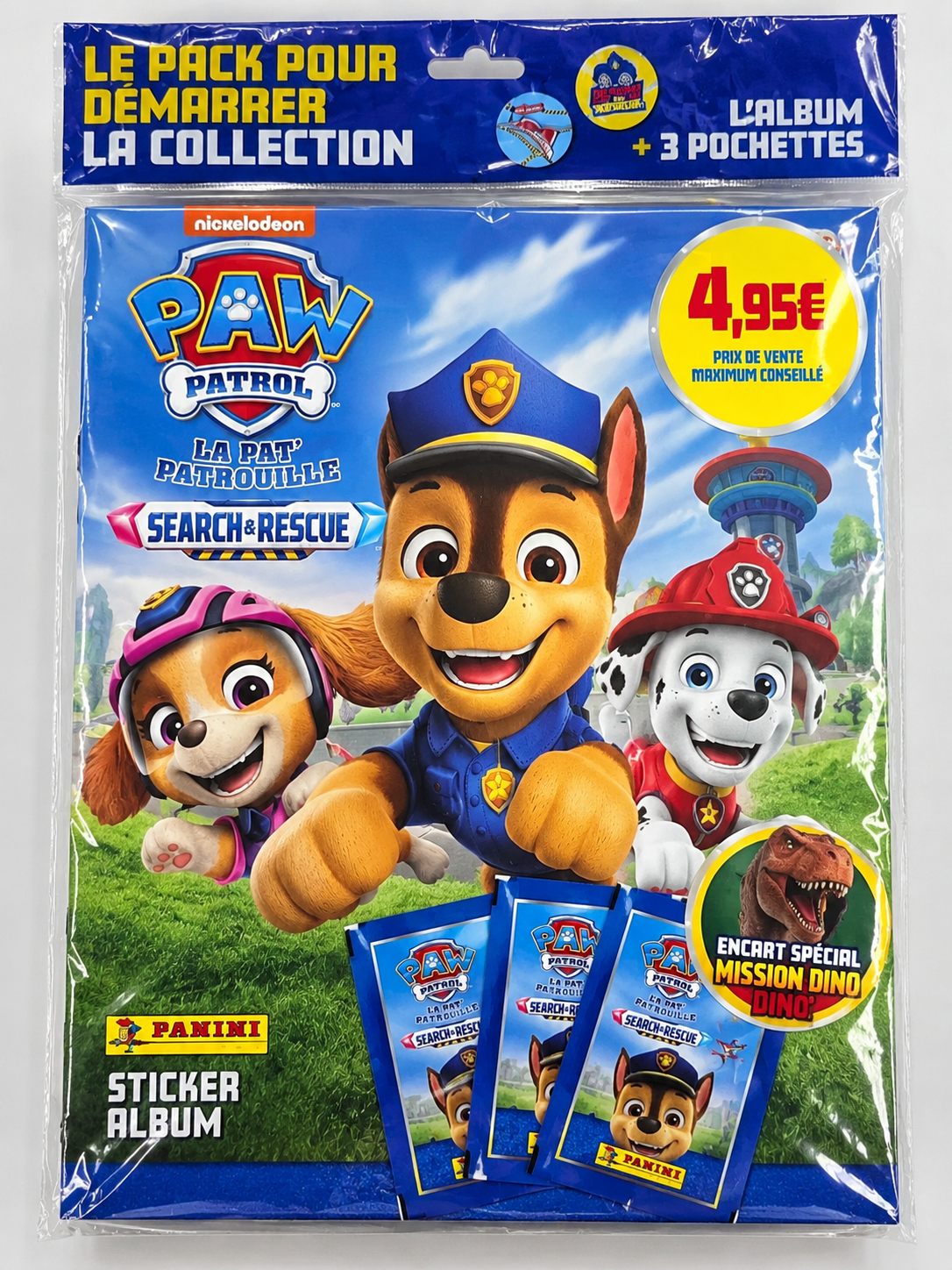 Pack de démarrage stickers Panini – La Pat’ Patrouille Search & Rescue