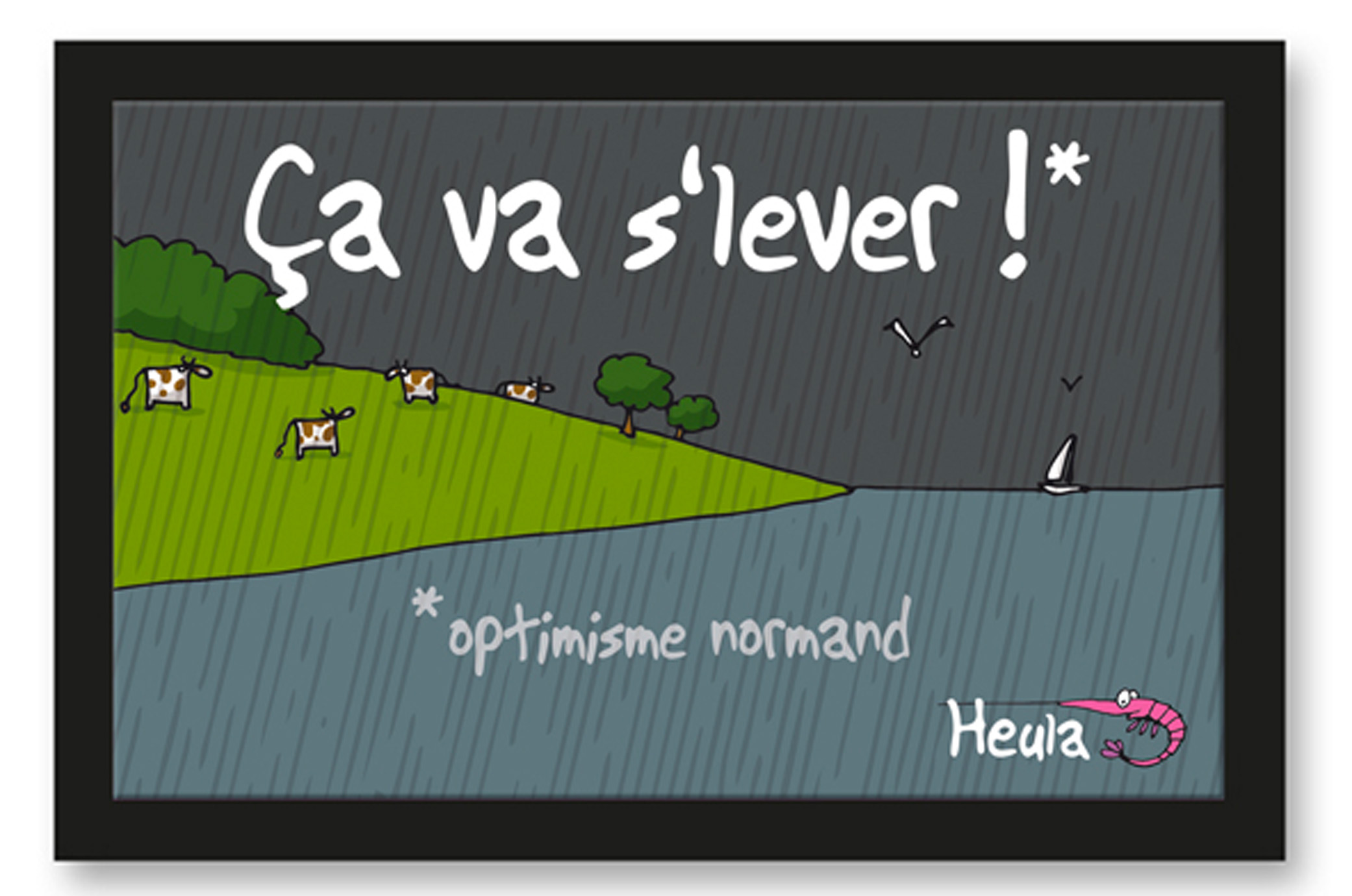 Paillasson "Ca va s'lever"