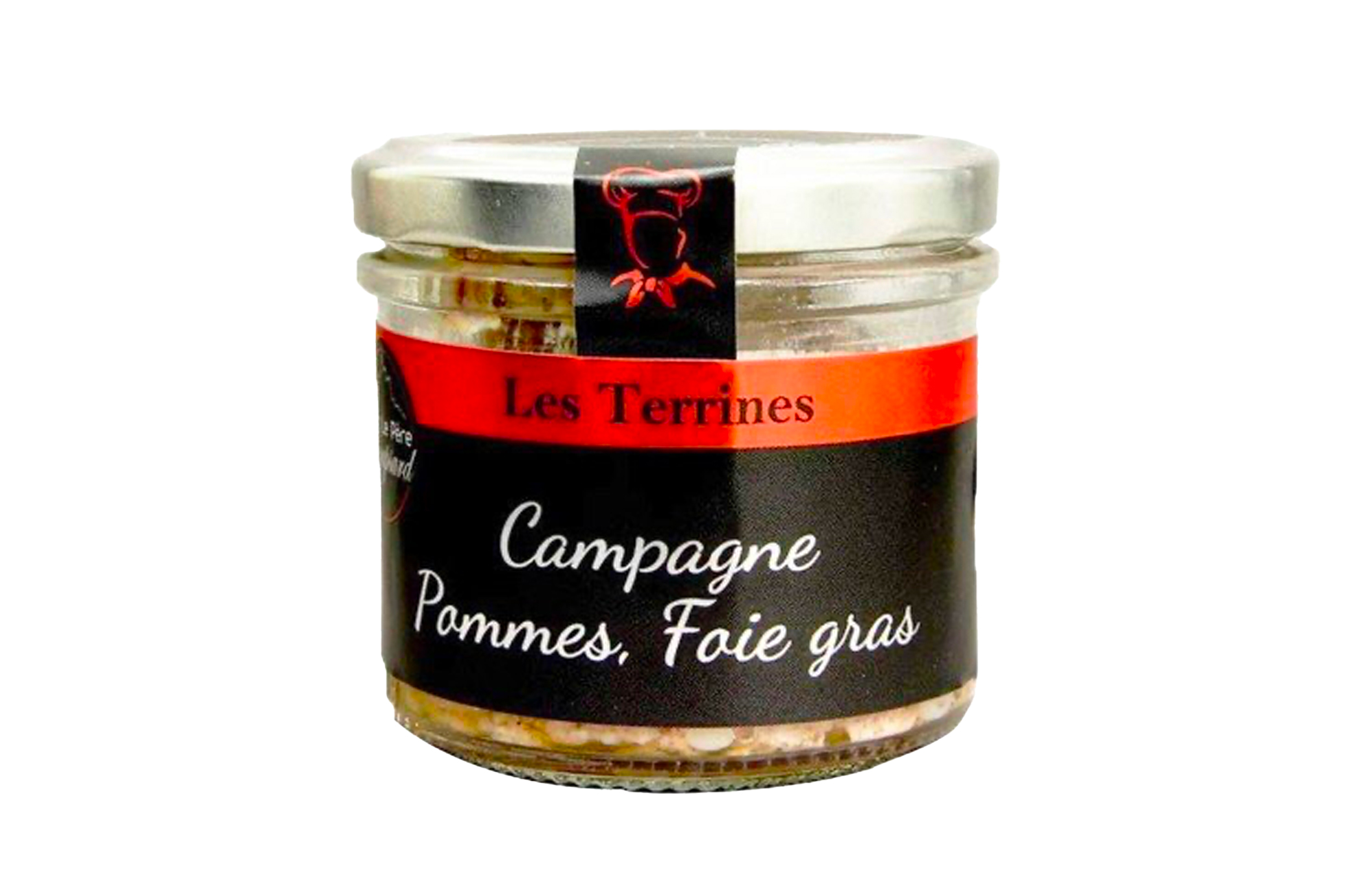 Pâté de campagne pommes foie gras Père Roupsard 90G