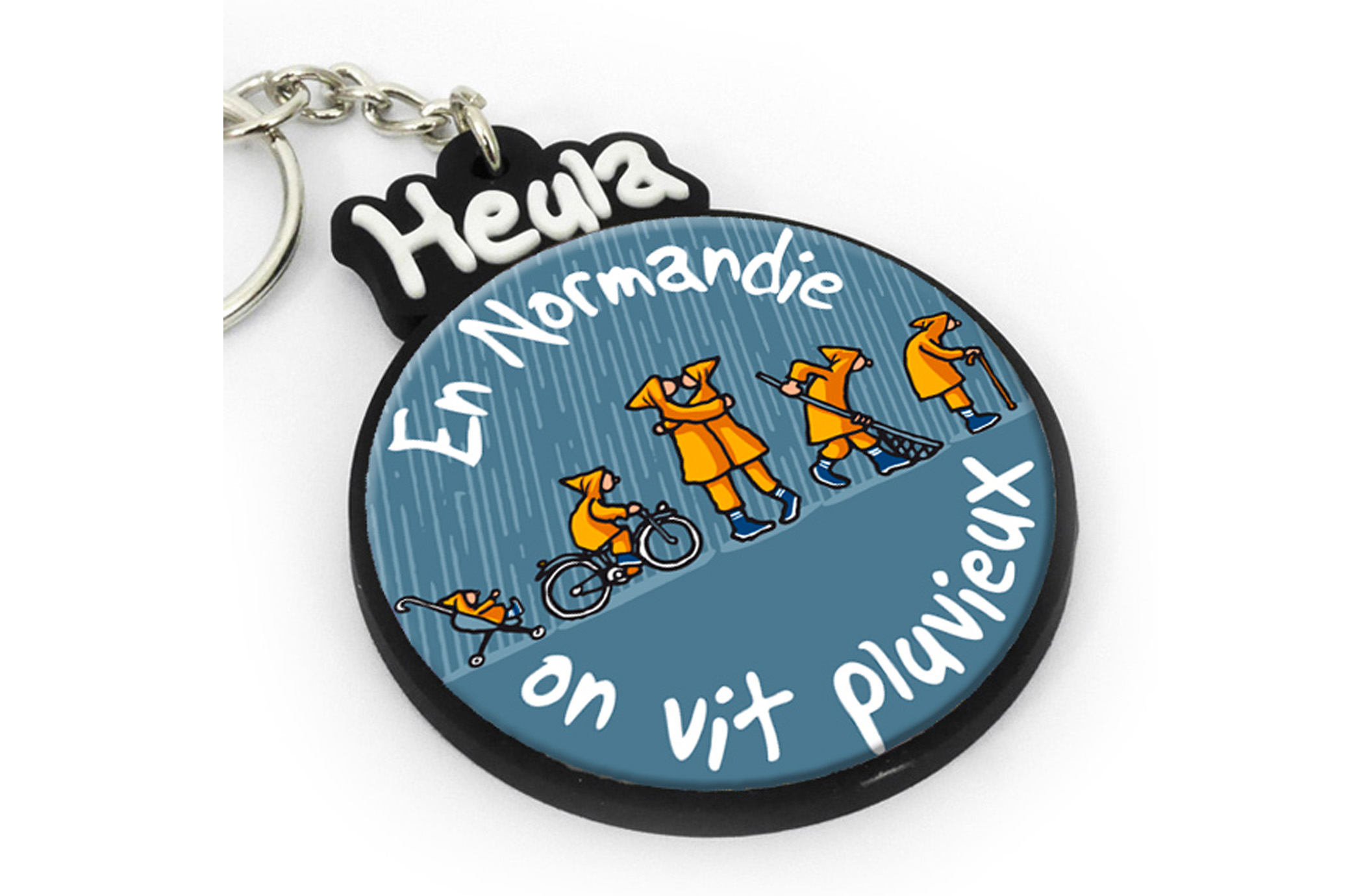 Porte-clé plat Heula "Pluvieux"