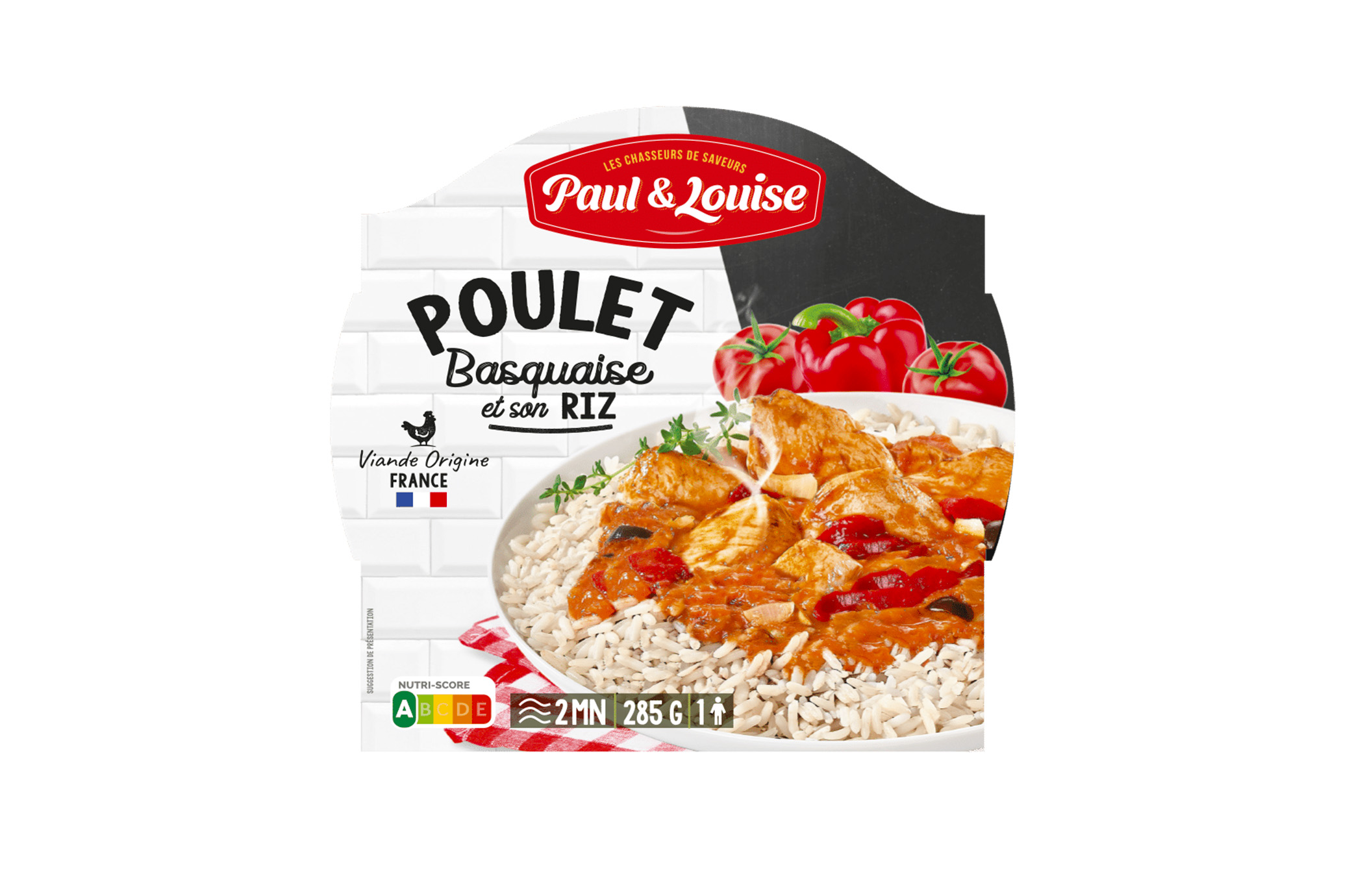 Poulet basquaise et son riz (285g)