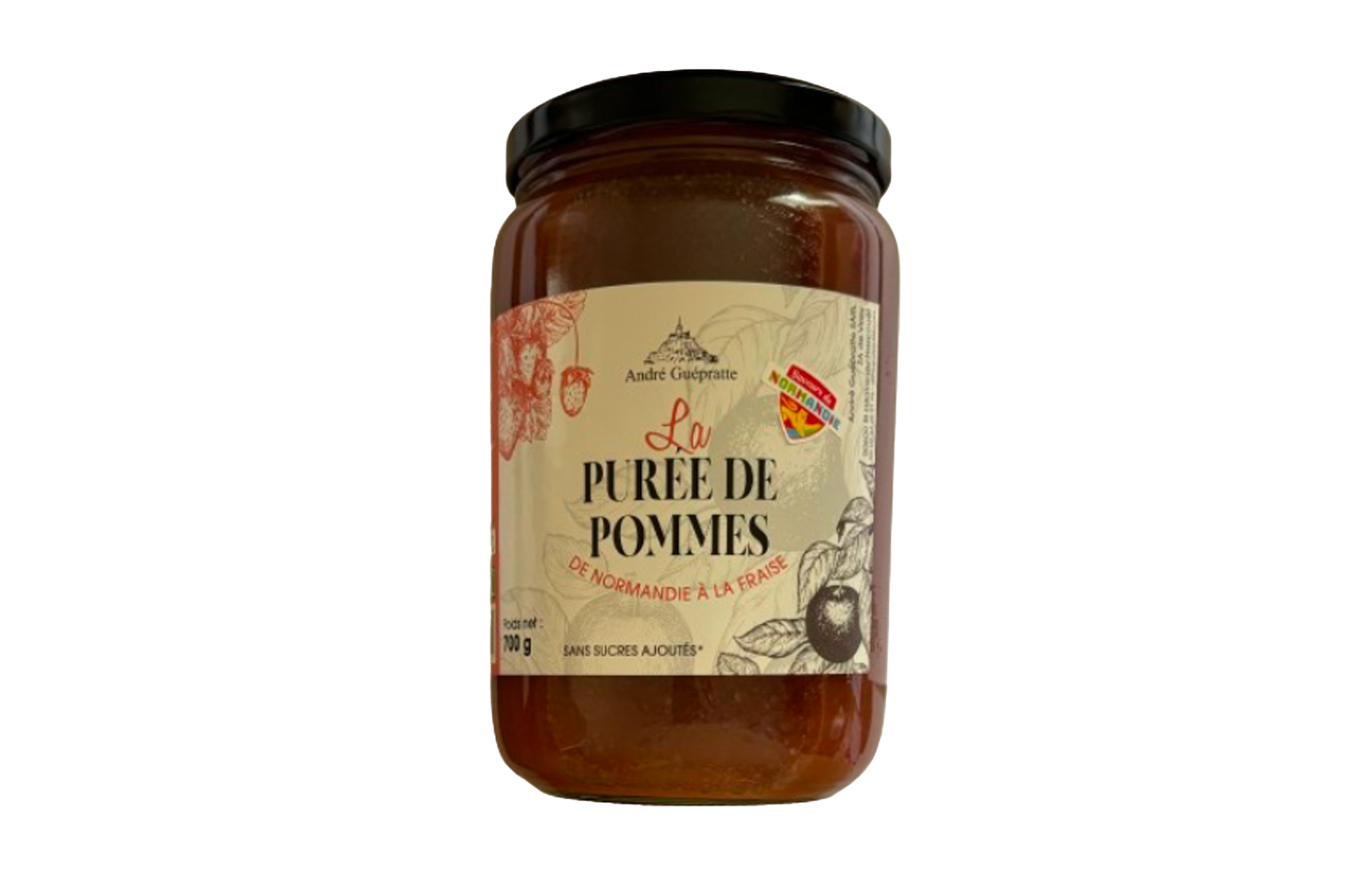 Purées 100% fruits Pommes Fraises 700g