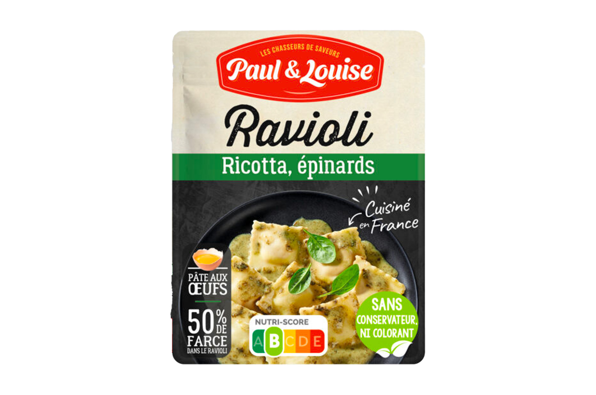 Ravioli Ricotta, Épinards (300g)