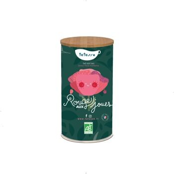 Rouge aux Joues - Thé vert bio saveur fraise-framboise 100g