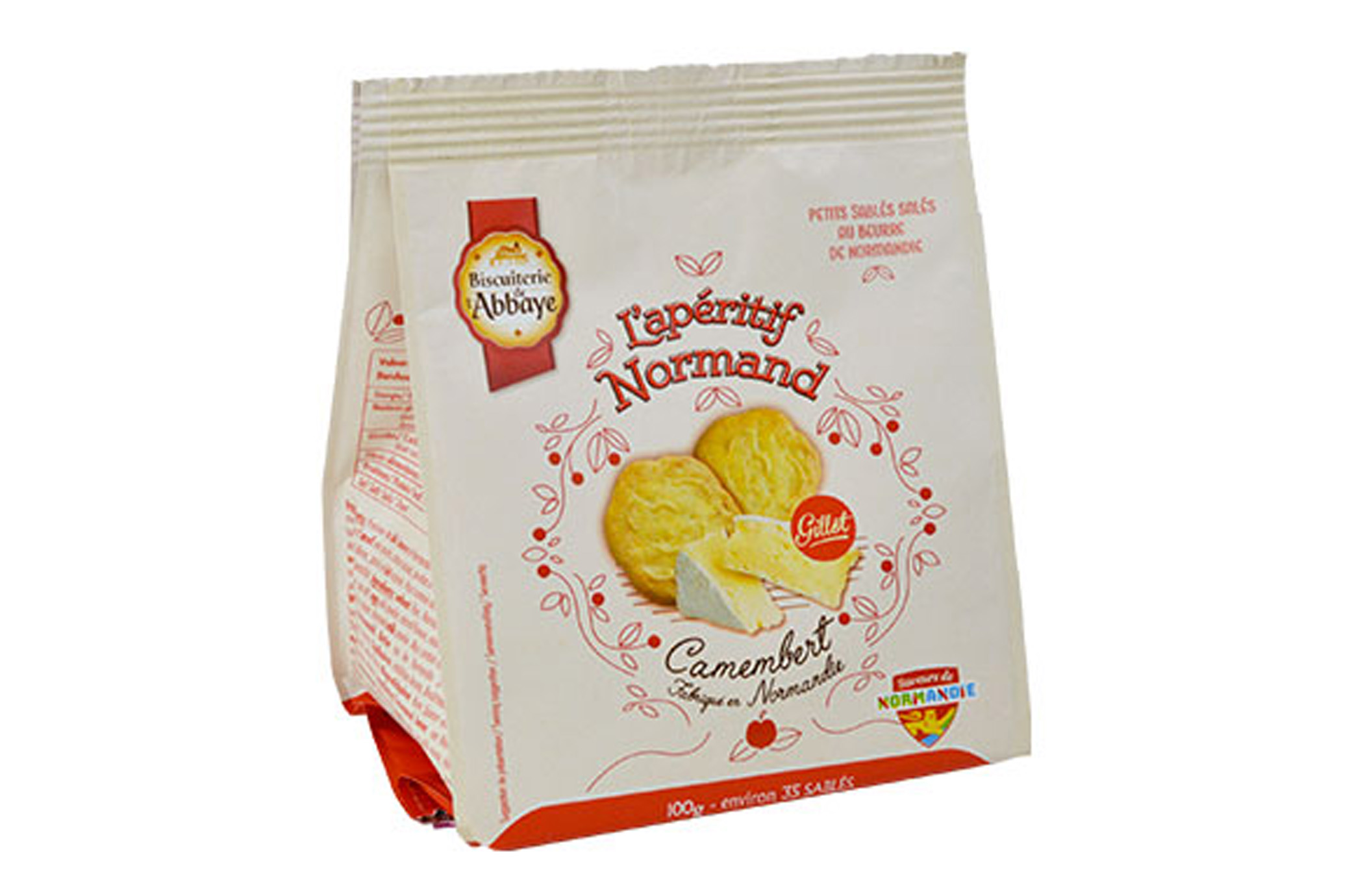 L’Apéritif Normand Camembert 100g – Biscuiterie de l’Abbaye