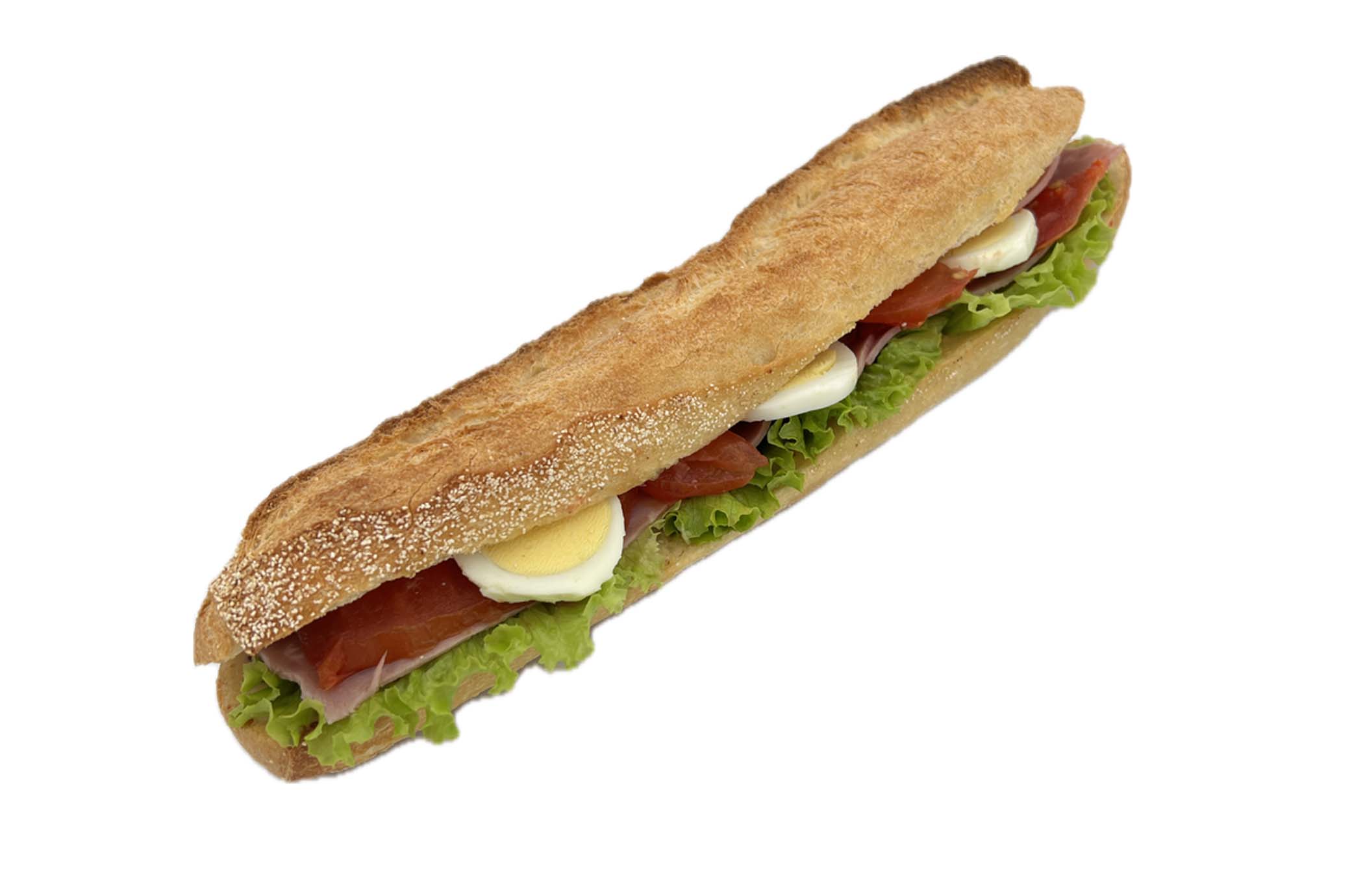 SANDWICH JAMBON CRUDITES MAYONNAISE ŒUF COMTE