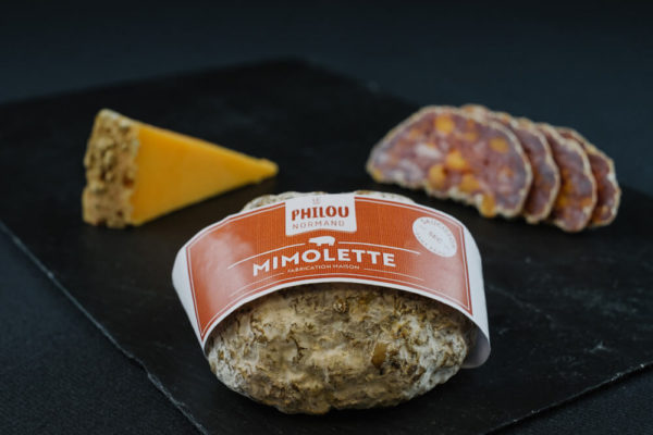 Saucisson sec à la Mimolette D’ISIGNY 220g