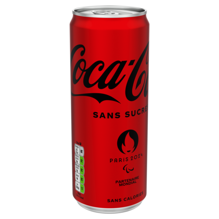 Soda sans sucres COCA-COLA 33cl