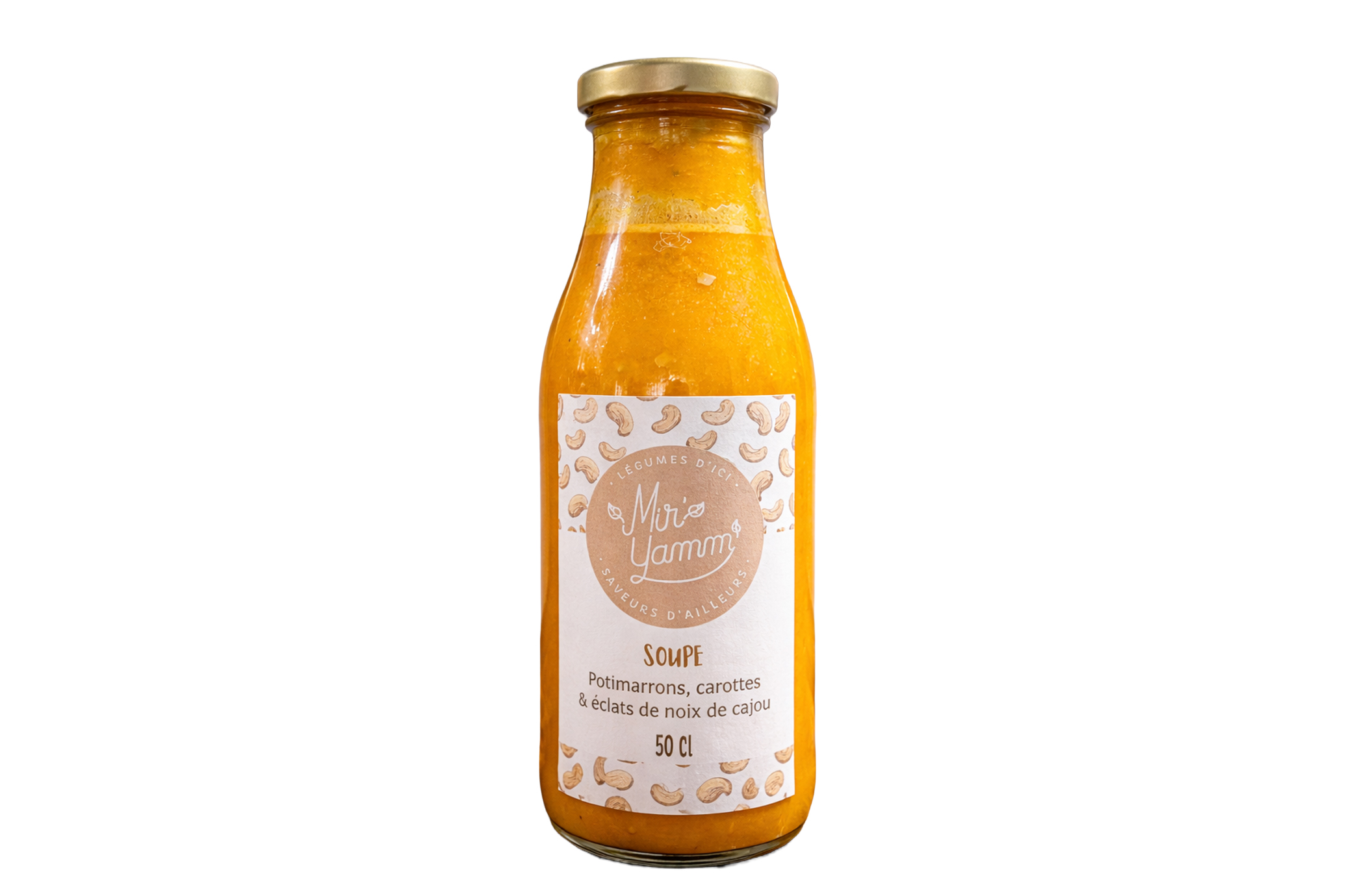 Soupe Bio Potimarron carottes noix de cajou 50cl